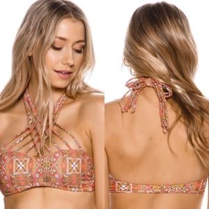 NWOT Volcom Just Add Water Bandeau Bikini Top